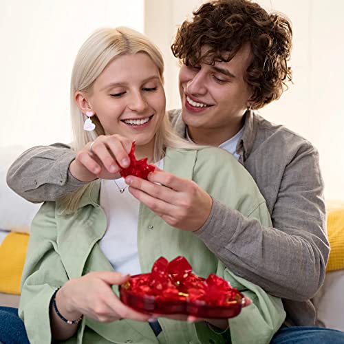 Sgoeths 1 Pair Pink Heart Earrings For Women Girls Pink Rhinestones Heart Drop Dangle Earrings Crystal Stud Drop Earrings Classic Sparkly Jewelry Valentines Day Gifts For Mom Her Girlfriend (Sequin Heart) #TOP4