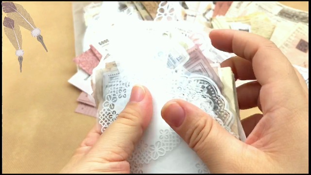コラージュ素材 大量まとめ売り＊紙モノ/シール/マステ/クリア