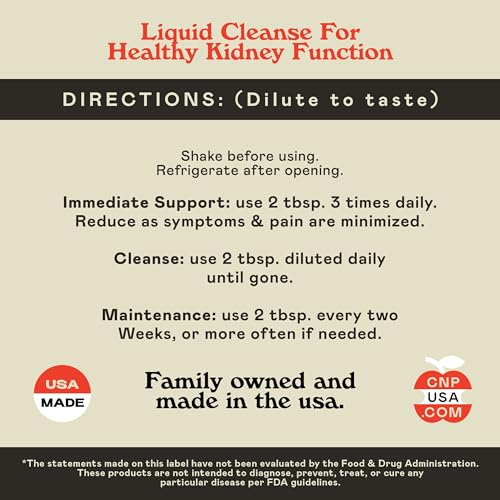 Image of CNP | Kidney Complete Liquid 8oz - ACV Lemon, Chanca Piedra Cleanse Aid | Organic Kidney Support Liquid With Apple Cider Vinegar, Lemon & Chanca Piedra For Daily Cleanse & Detox Routines