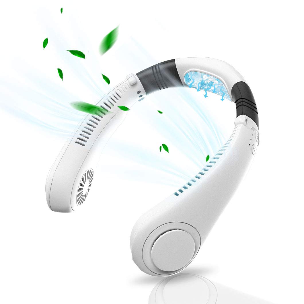 Hands Free Bladeless Neck Fan，Personal 