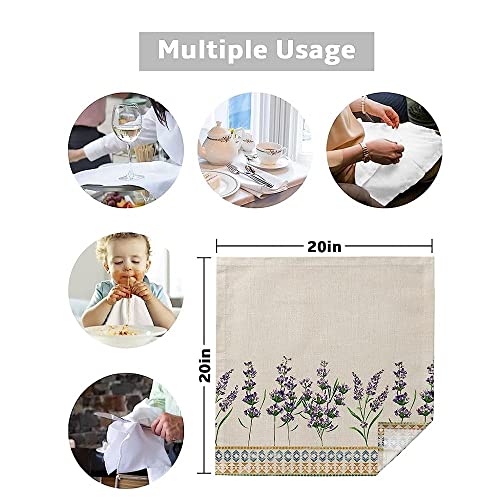 Serviettes de table en tissu chic TILEZE 50x50 cm de qualité supérieure