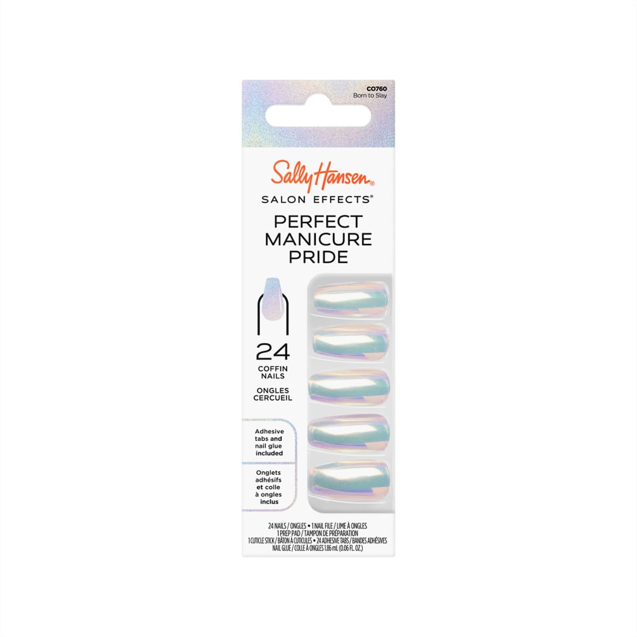 Sally Hansen Press-On Nails | Easy to Apply Oval Shape