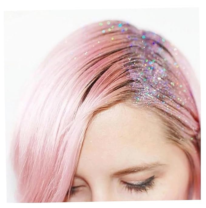 KNYUC MART Glitter Hair Spray Long Lasting Shiny Unlimited Charm 100ML, (Pink) - Image 3 thumbnail