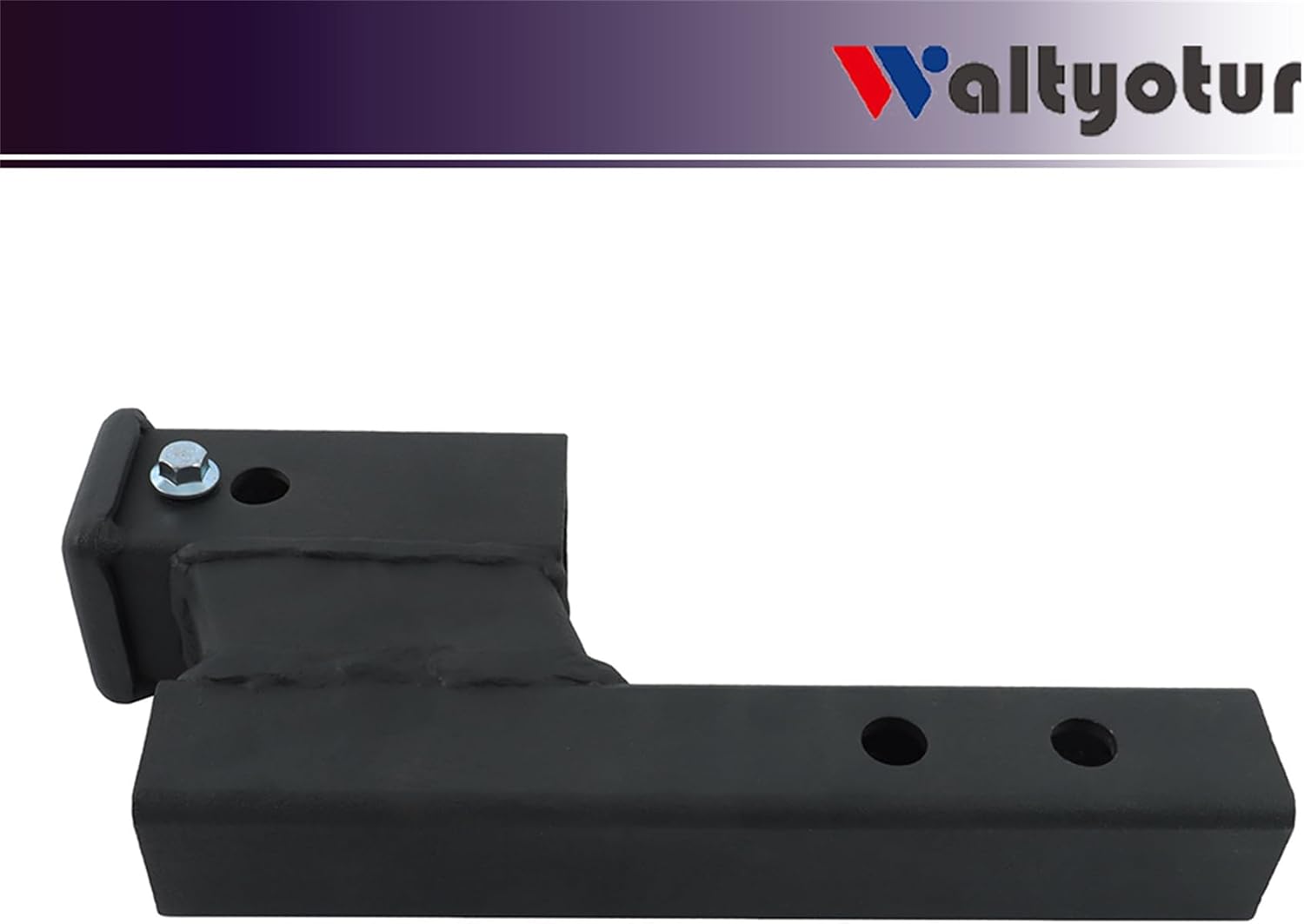 Trailer Hitch Extender for 2 Inch Receiver with 4 Inch Rise or Drop 7" 9" Extension Length 7500lbs Capacity 2-inch Shank with 5/8 Hitch pin Matte Black