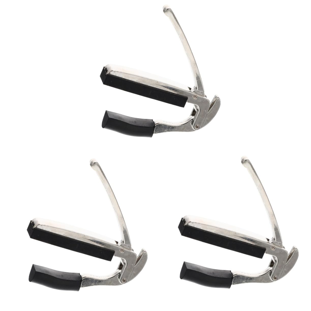 Kisangel 4 Piezas Capo de Guitarra Metálico y Duradero Sintonización Accesorio Portátil y Práctico Acústicas y Eléctricas de Ajustar y Reposicionar Músicos y Aficionados