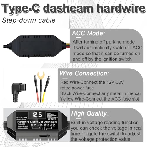 Kits de câblage pour caméras embarquées évitant la panne de batterie de voiture