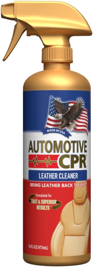 Heavy Duty Leather Cleaner 16 oz – Deep Cleaning Spray for Natural & Synthetic Leather Seats, Panels, and Trim – Non-Greasy, Residue-Free Formula for Fast Interior Detailing
