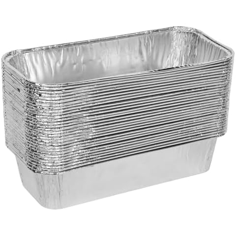 DONSIQIZZ Drip Pans Compatible with Charbroil Grills 9328812P06 Foil Liner 30-Pack l Fits Char Broil Grease Tray G416-0015-W1, Disposable Aluminum Foil 7" L x3.5 W x1.5 D Cover