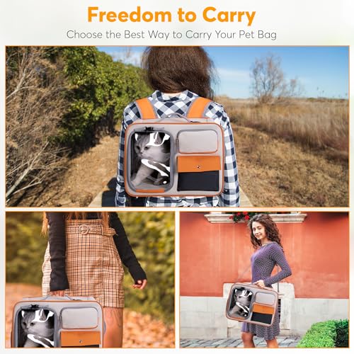 PetGo Pet Carrier Airline Approved โ Comfortable and Spacious Dog and Cat Carrier โ Soft Dog Travel Bag with Pockets and Padded Straps โ Breathable Pet Carrier for Small Dogs/Cats/Rabbits and More PetGo Pet Carrier Airline Approved โ Comfortable and Spacious Dog and Cat Carrier โ Soft Dog Travel Bag with Pockets and Padded Straps โ Breathable Pet Carrier for Small Dogs/Cats/Rabbits and More