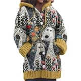 【Vielseitiger Stil】Diese oversize Strickjacke Damen lang ist eine hervorragende Option für die Herbst und Wintersaison. Mit Weihnachtsdruck und Norweger Muster bringt sie festliche Stimmung in Ihre Garderobe. Sie passt ideal zu Jeans, Kleidern oder Leggings und eignet sich perfekt für Alltag, Büro oder besondere Anlässe. Ob als lange Strickjacke Damen oder kombiniert als modischer Strickmantel, Sie sind immer stilvoll und gemütlich gekleidet.