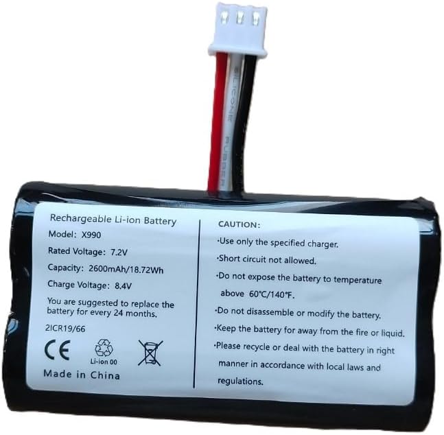 VERİFONE X990/X970/T650P UYUMLU POS CİHAZI BATARYASI 2600mAh 7.2V Verifone X990 & X970/T650P İçin Şarj Edilebilir Lityum-İyon POS Pili - Görsel 3