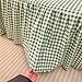 Odot Valance Fitted Sheet, Simple Style Fitted Valance Sheets Frilled Bed Base Valance Sheet Soft Easy Care Bed Sheet with Skirt, Fit Over Mattress & Down to the Floor (200x220cm,Green Gingham)