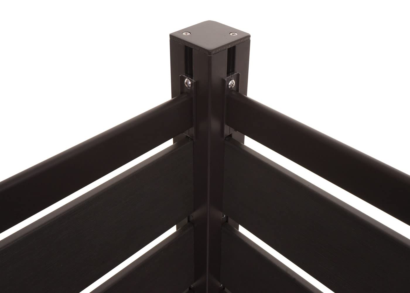 Recinzione fendivista bidoni box spazzatura rifiuti HWC-K57 alluminio aspetto legno 130x300x110cm - antracite