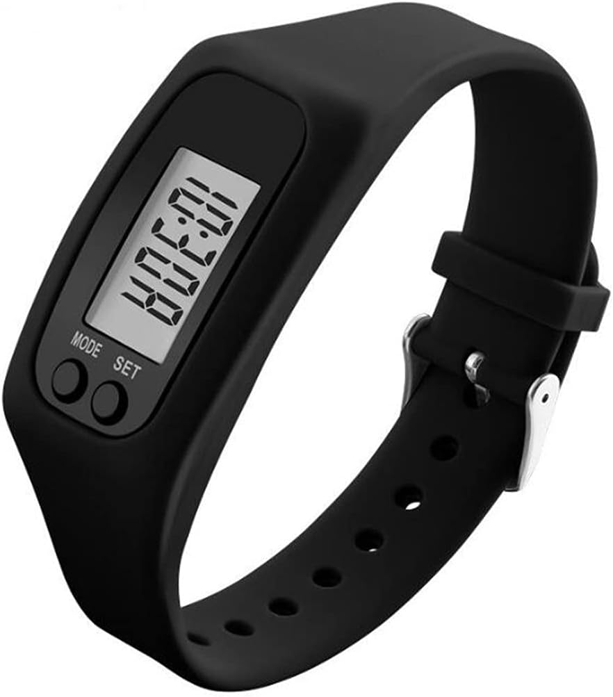 FormVan Fitness Tracker Pedometer Watch for Walking Running Step Calorie Counter for Men Women Kids, Black : Sports & Outdoors