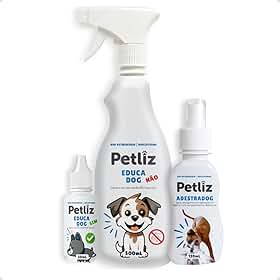 Kit Adestrador Educador Sanitário EducaDog 500ml para Cachorro Xixi no Lugar Certo + AdestraDog Spray Anti Mordida Lambedura 120ml - Petliz