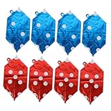 SOIMISS 8pezzi Paloncini in Alluminio di Dadi Gonfiabili Decorazioni per Feste Tema Elemen...