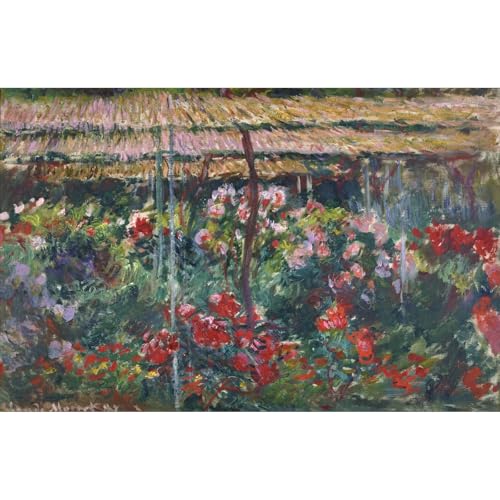 Impression Giclée Monet Jardin de pivoines évocation poétique ARTICULOZY
