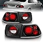 AmeriLite Black Replacement Taillights Set For 96-00 Honda Civic 2 Door Coupe Only - Passenger and Driver Side