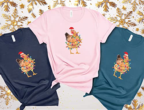 Christmas Chicken Shirt, Merry Christmas Funny Chicken T-Shirt, Chicken Lover Shirt For Christmas, Merry Xmas Chicken T-Shirt, Funny Christmas T Shirts, Christmas Graphic Tee, Cute Christmas Shirt #TOP3