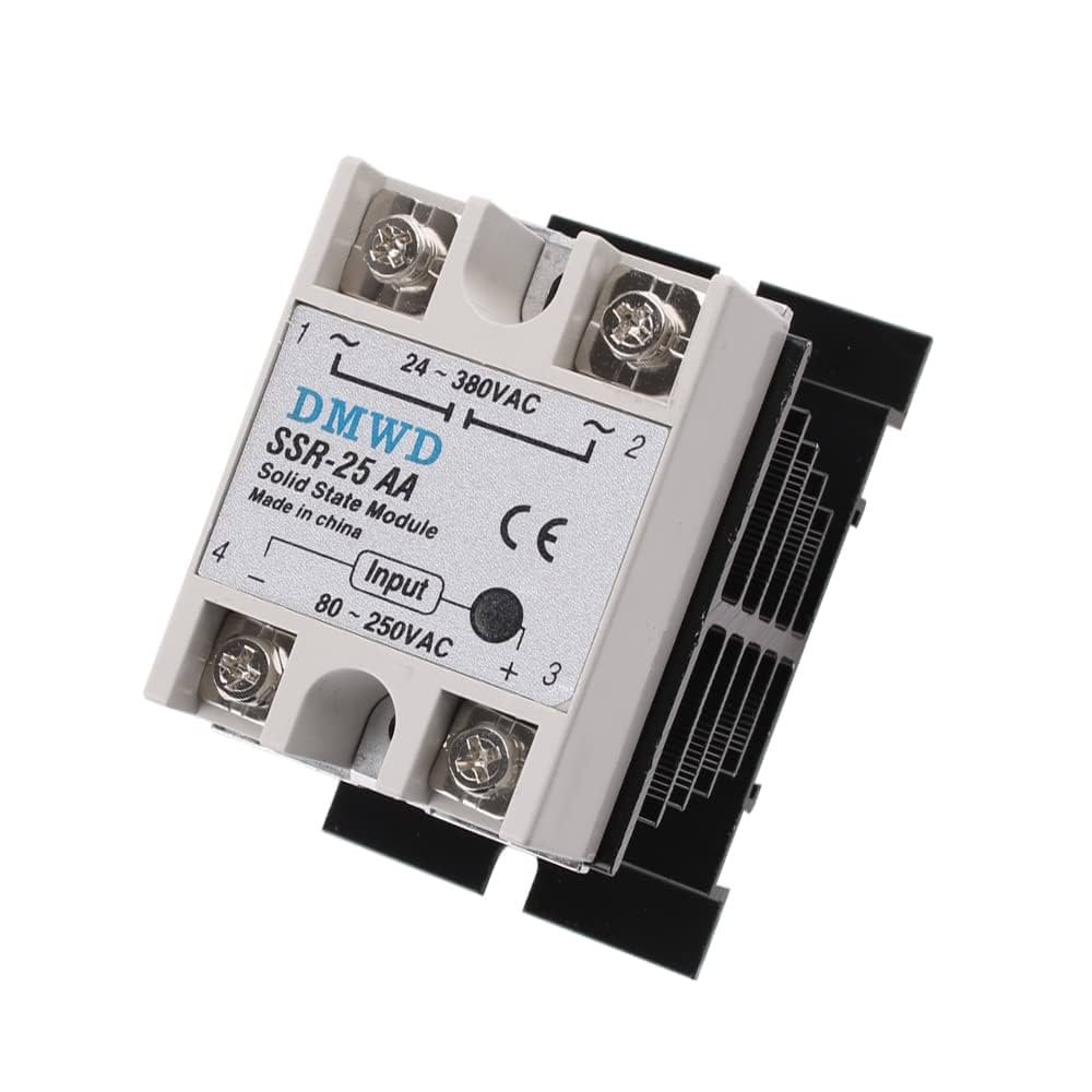 1pcs SSR 25AA 25A Solid State Relay Module 80 250V AC Input 24 380VAC-in Relays From Home