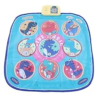 Dance Mat Foldable Music Challenge Levels Dinosaur Electronic Dance Pad Hand-Foot Coordination Learning for Children