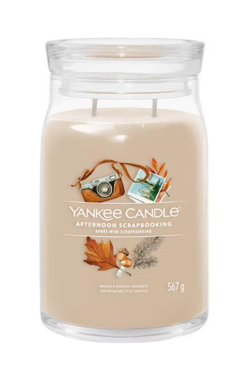 Yankee Candle Signature Scented Candle, Jar Garnde Signature Afternoon Scrapbooking