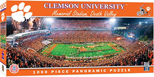 MasterPieces 1000 Piece Sports Jigsaw Puzzle - NCAA Clemson Tigers Center View Panoramic - 13