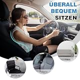 Quirlig Lendenwirbelkissen, Lendenkissen Auto, Lordosenstütze Auto, Rückenkissen Auto Memory Foam, Ergonomisches Rückenstützkissen fur Zuhause, Büro, Auto