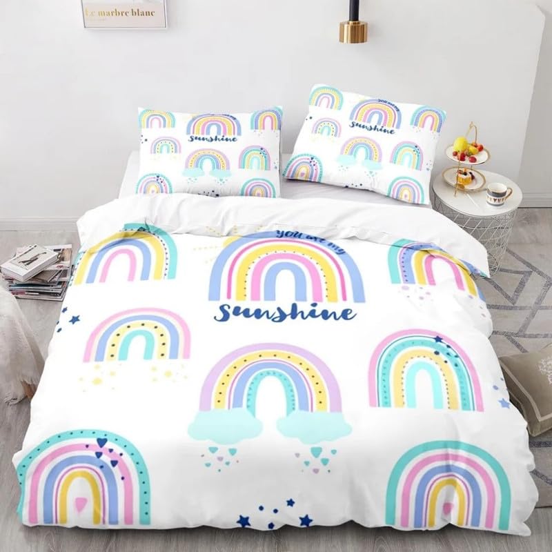Housse de couette 140x200 microfibre hypoallergénique et douce pour le sommeil des enfants