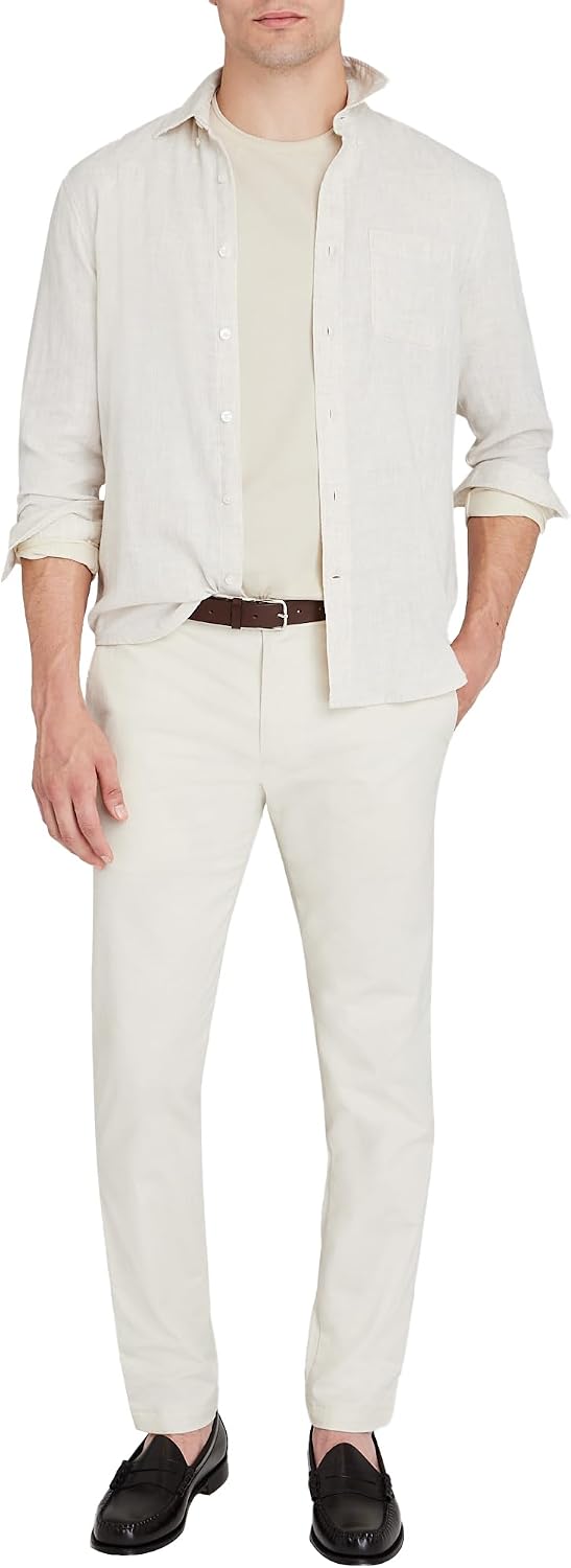 Club Monaco Men's Men's Ls Lightweight Double Face
