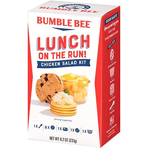 Bumble Bee Lunch On The Run Chicken Salad With Crackers Kit - Ready To Eat, Includes Crackers, Cookie & Mixed Fruit - Shelf Stable & Convenient Source Of Protein, 8.2 Oz (Pack Of 4) #TOP2