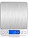 Price comparison product image LinGear Digital Kitchen Scales,Portable Small Electronic Weighing Scales Kitchen0.1g to 3kgwith 2 Trays, Mini Size Measurement Gram, Stainless Steel-Lit LCD Display, 4 Buttons/PCS Function