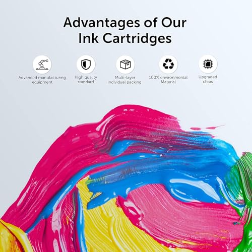 932XL 933XL Compatible Ink Cartridge Combo Pack Replacement for HP 932 933 Work for HP OfficeJet 6100 6600 6700 7110 7510 7612 7610 Printers, 4 Packs (Black, Cyan, Magenta, Yellow) - Image 6