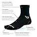 Swiftwick ASPIRE FOUR Trail Running & Cycling Socks, Compression Fit (Black, Large)
