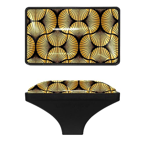 Boutons de tiroir rectangulaires en verre pour harmoniser les meubles du salon
