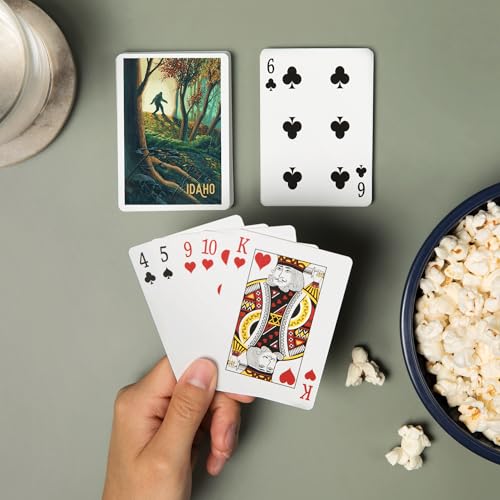 Lantern Press Idaho Wanderer Bigfoot Juego de 52 Cartas miniatura 2
