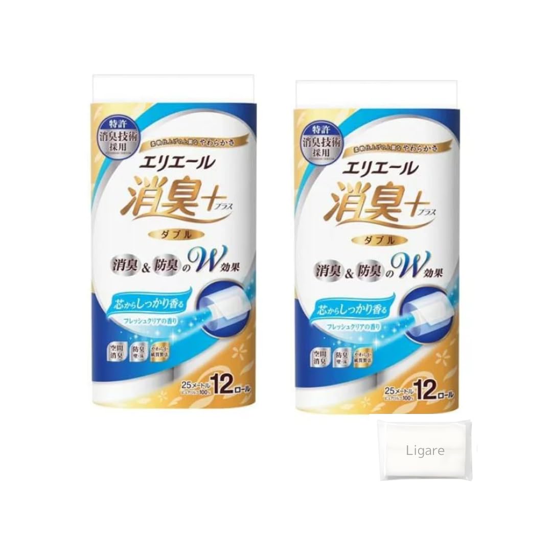 エ リ エール トイレットペーパー 消臭プラス 25m × 24ロール (12ロ…