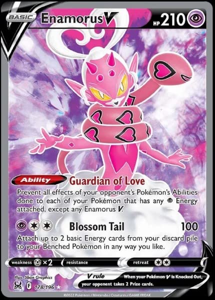 Pokemon - Enamorus V - 178/196 - Biglietto di auguri per arte perduta
