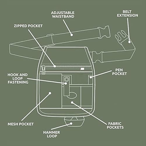 Gardening Tool Belt, Adjustable Waist Apron With Pockets, Multifunctional Partition Management, Can Store Bottles/Construction Tool Belt, Carpenter Belt, Black,Black #TOP7