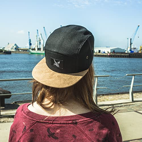 Image of Blackskies 5-Panel Cap with Floral Pattern Unisex Baseball Cap