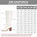 AITTA Women’s Knee High Boots – Fits Calf Sizes 13.3″–16.6″ (Sizes 5-12) | Ideal for Fuller Calves, Not for Extra-Wide Calves | Comfort Block Heel, Square Toe, Side Zip, White, Size 9