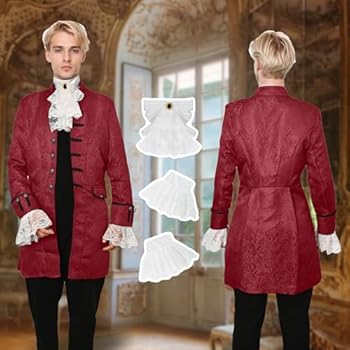 MVFEUIJ Steampunk herenjas met capuchon, gothic, middeleeuws
