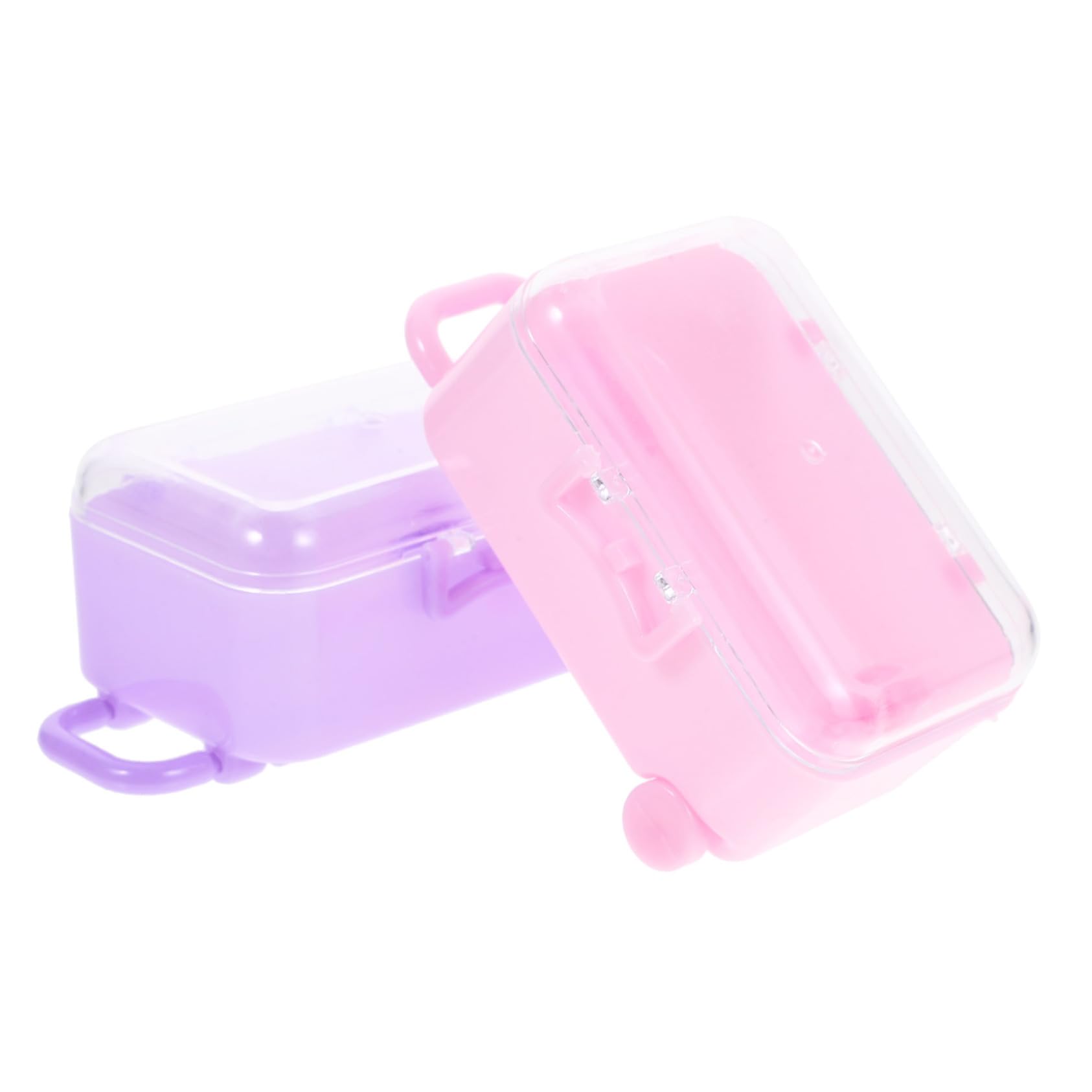 Set Valigie In Miniatura Per Bambole – 19x11x6.5 Cm, Plastica, Trolley Giocattolo Per Casa Delle Bambole