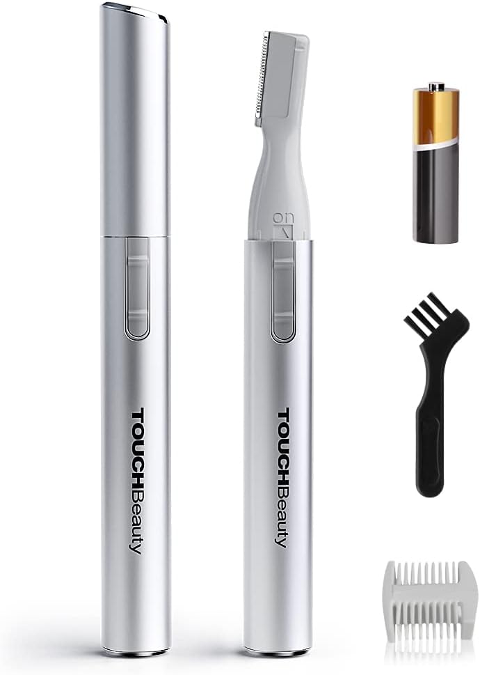 Elektrische Wenkbrauw Scheerapparaat Remover Voor Dames,mini Wenkbrauwtrimmer Scheerapparaat AG-815 (zilver)