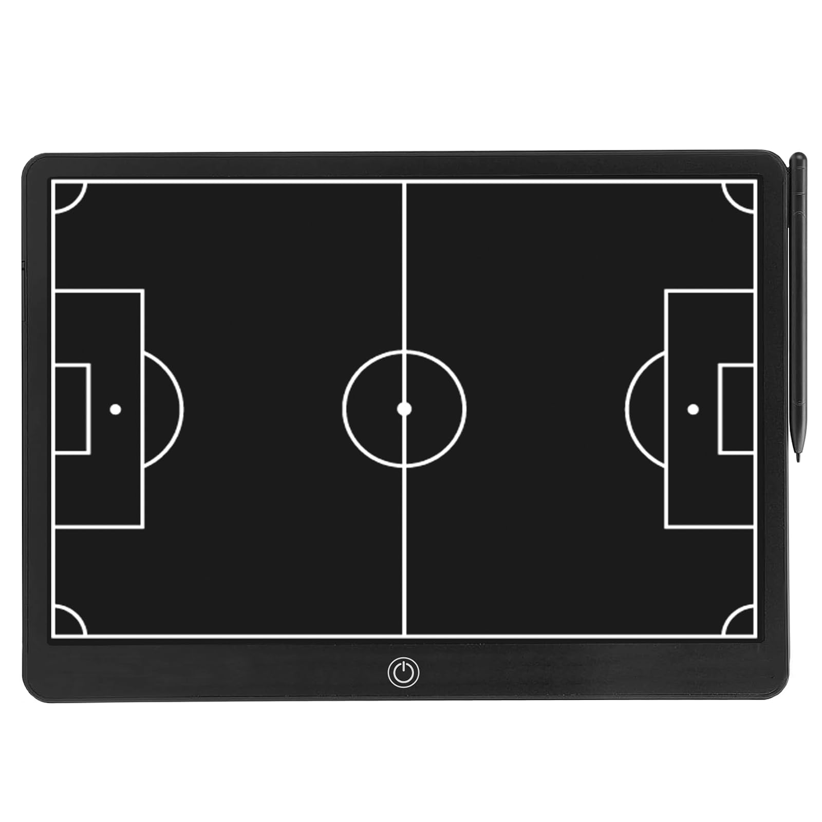 Tablas electrónicas magnéticas de entrenamiento de fútbol, tablero de entrenamiento de fútbol LCD de 16 pulgadas, tablero de estrategia profesional borrable portátil para entrenamiento, enseñanza