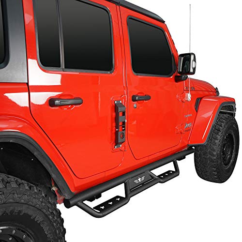 Estribos laterales de acero para Jeep Wrangler JL 2018-2026 miniatura 2