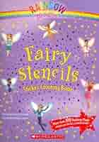 英語絵本 洋書◇Little Apple Rainbow Magic 69冊 Fairy Stencils Sticker Coloring Book (Rainbow Magic