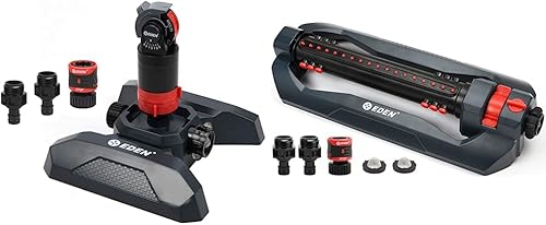 Miniatura 8 de Eden 11530 Multi-patrón Turbo Gear Drive Metal Trípode aspersor Plus Sistema de nebulización y 94124 Multi patrón Turbo Gear Drive Sprinkler Plus