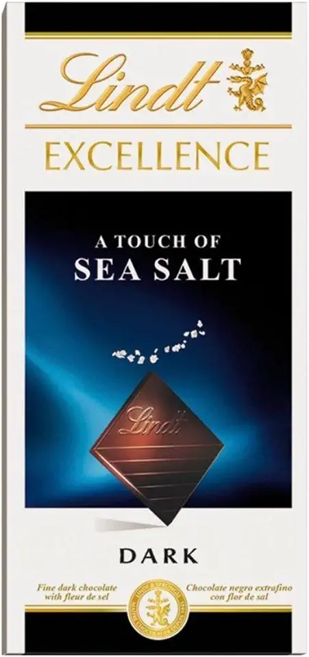 1 Barra Chocolate - Sal Marinho - Lindt Excellence