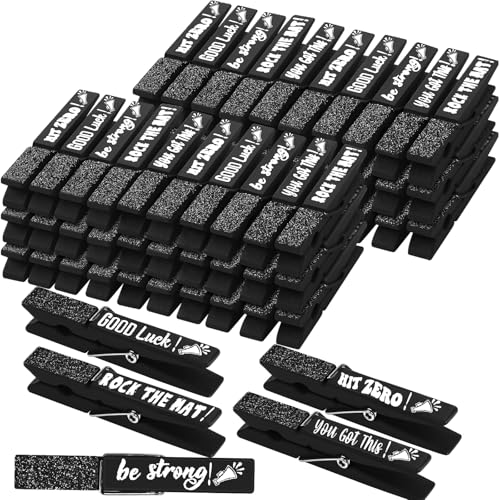 Kigeli 60 Pcs Spirit Clips Cheer Pins Cheerleader Gifts Clothes Pins For Backpacks Competition Glittered For Team Cheer Gifts Stuff Supplies Party Favors Accessories Bulk(Black,Shiny) Kigeli 60 Pcs Spirit Clips Cheer Pins Cheerleader Gifts Clothes Pins For Backpacks Competition Glittered For Team Cheer Gifts Stuff Supplies Party Favors Accessories Bulk(Black,Shiny)